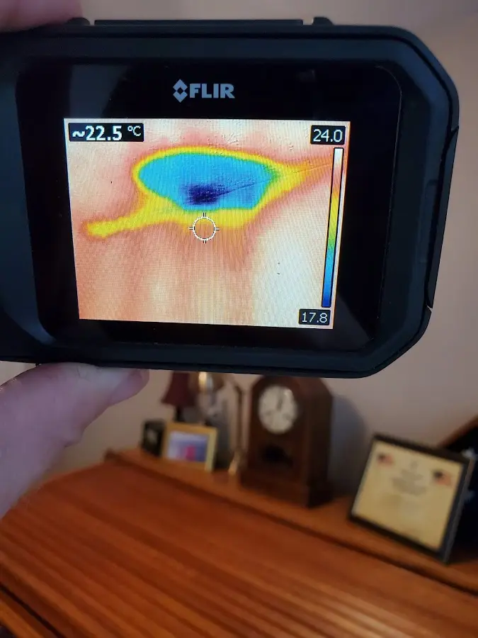 Thermal imaging inspection for water damage in Boxborough