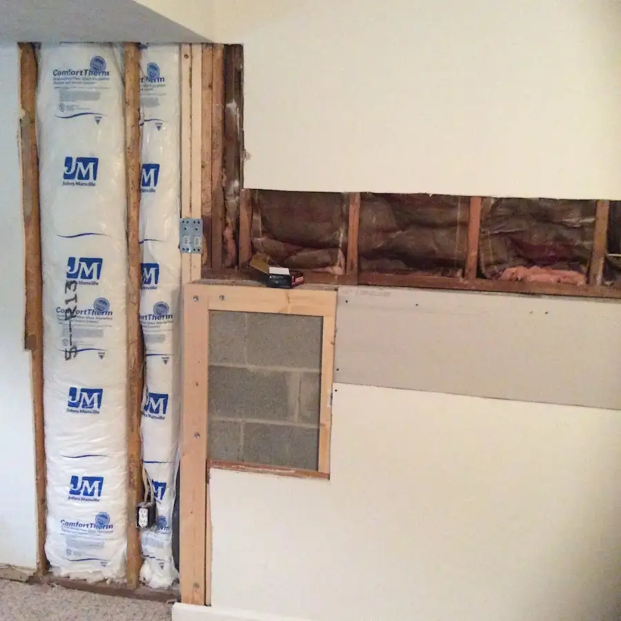 Wall insulation replacement during Structural Drying in Boxborough